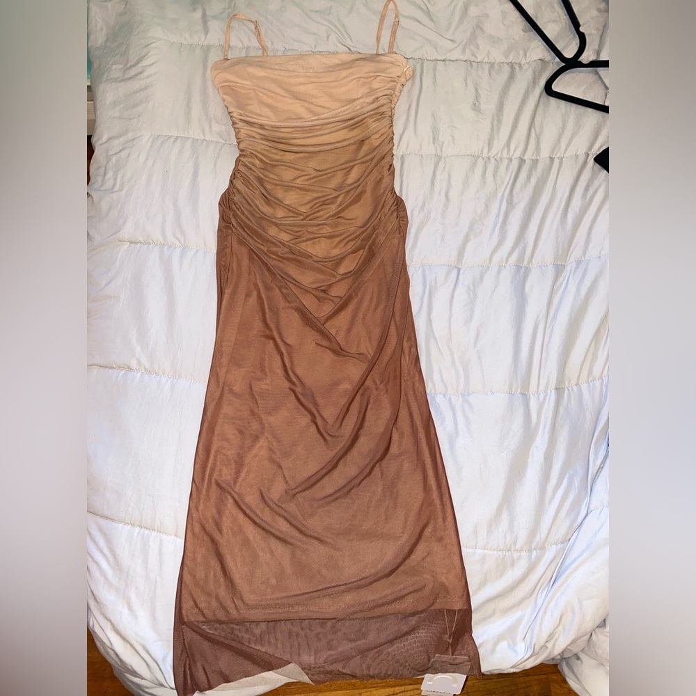 New with tags brown ombré dress
